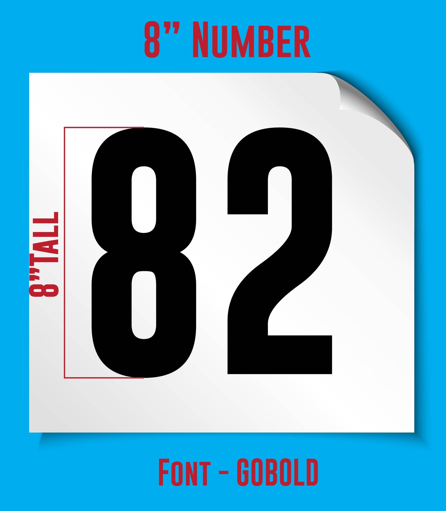 DTF Name/Number Transfers for Jerseys and Shirts