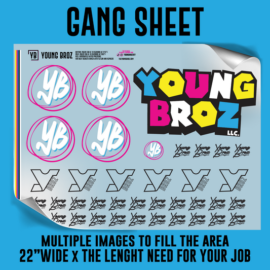 Premium 22" Wide Gang Sheet Builder